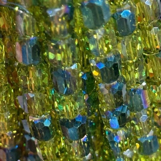 Barrel Beads green