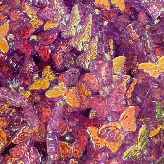 Glass Butterfly Purple