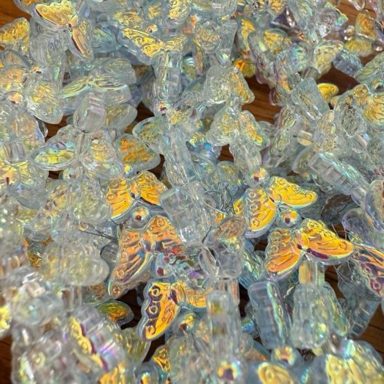 Glass Butterfly iced blue