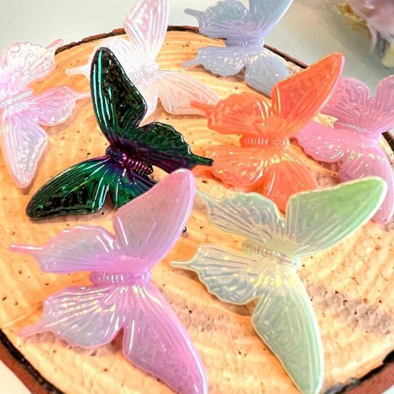 5 x butterfly beads