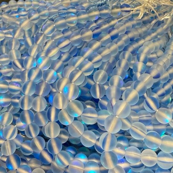 Aurora beads Electric blue