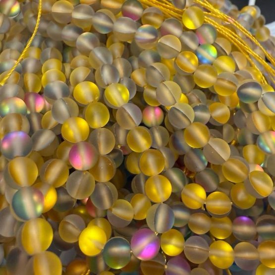 Aurora beads Mustard