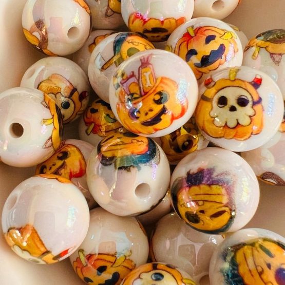 (BP FB ) 5 x 16mm pumpkin beads