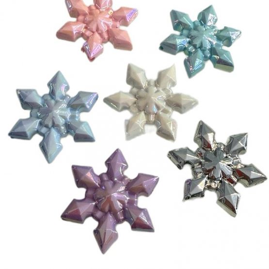 (BP) 5 x snowflake beads