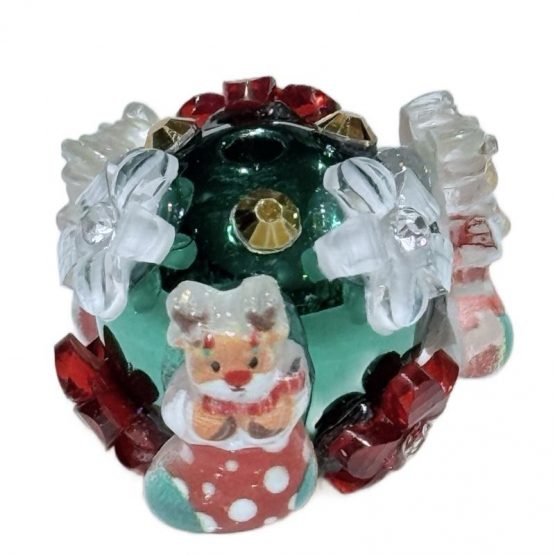 1 x reindeer stocking bead