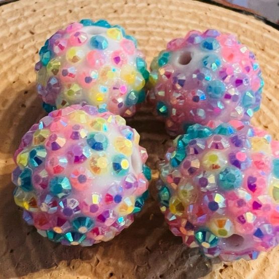 (BP22 02) 1 x 20mm Rainbow bead