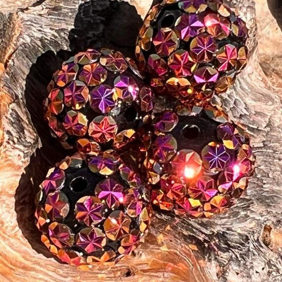 (BP22 25) 1 x 20mm Mahogany star bead
