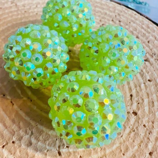 (BP22 30) 1 x 20mm Green AB bead