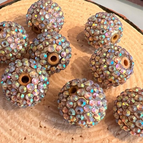 (BP22 56) 1 x 20mm Champagne ab bead