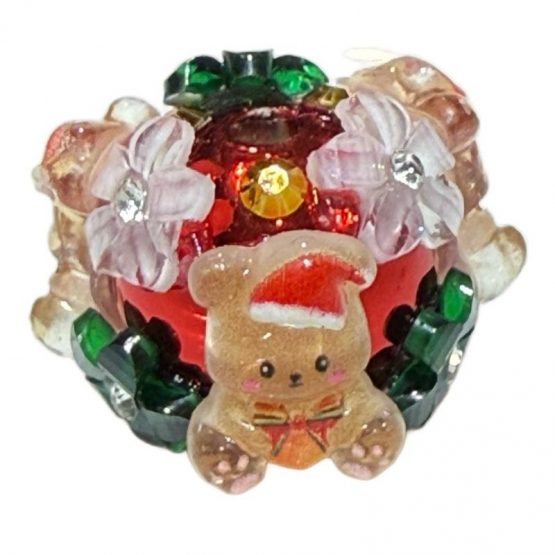 1 x 18mm christmas Teddy bead