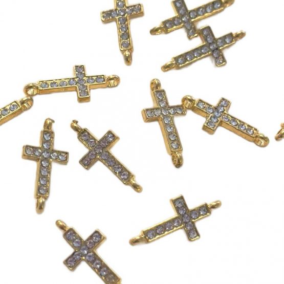 4 x Cross Connector charm