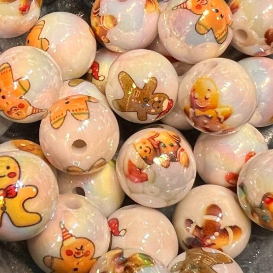 (BP CH) 5 x gingerbread Beads