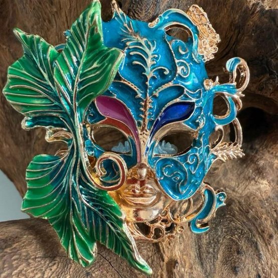 (BP FB) 1 x maskerade Bead Blue