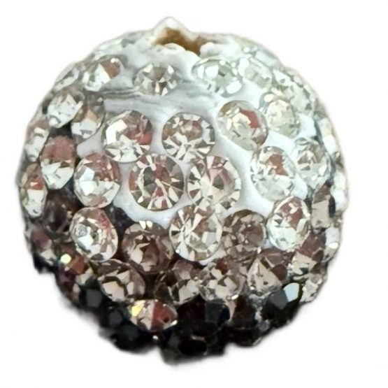 1 x ombre diamante Black bead