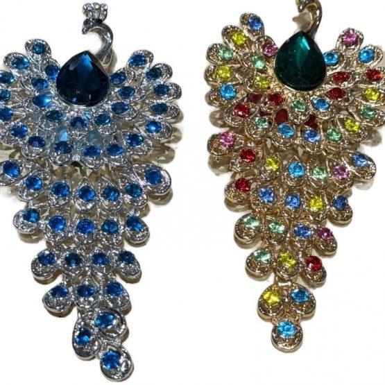 (BP FB) 1 x gem peacock Bead