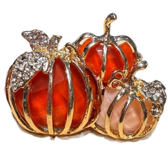 1 x enamel pumpkin focal