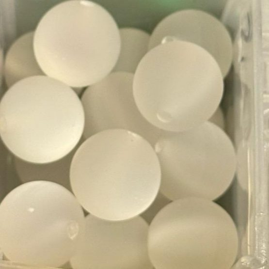 (BP) 5 x 16mm White cats eye