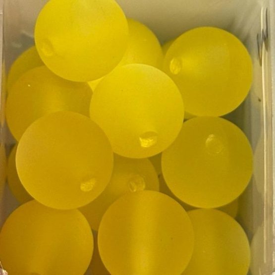 (BP) 5 x 16mm yellow cats eye