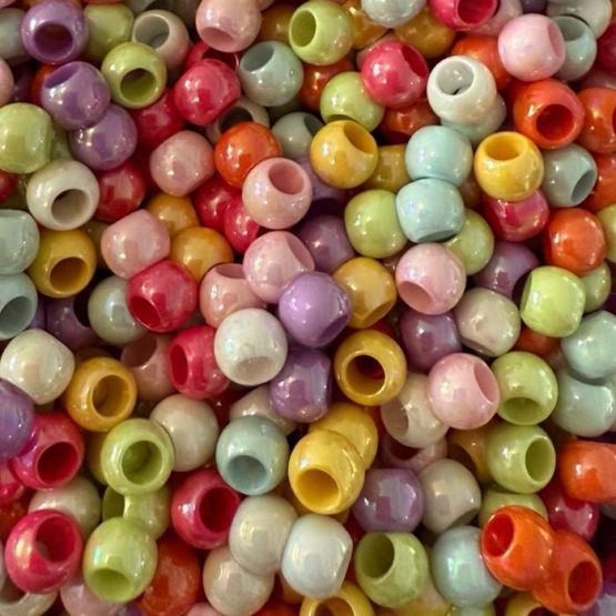 (BP354) 40 x rainbow bead mix