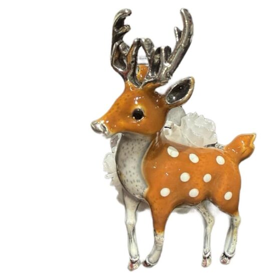 1 x reindeer enamel focal bead