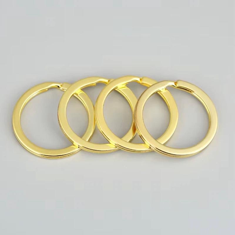 Gold flat split ring
