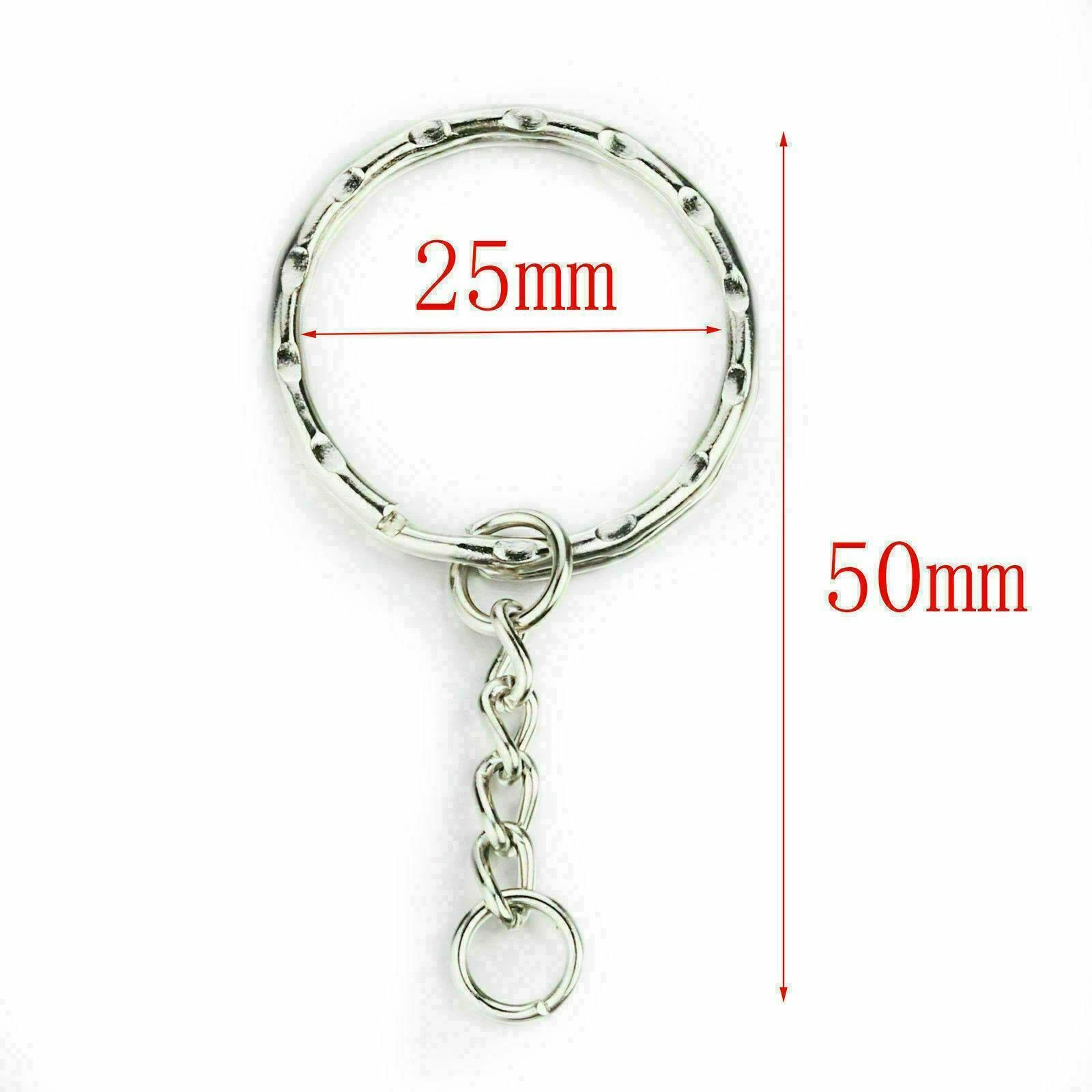 Hammered keyring
