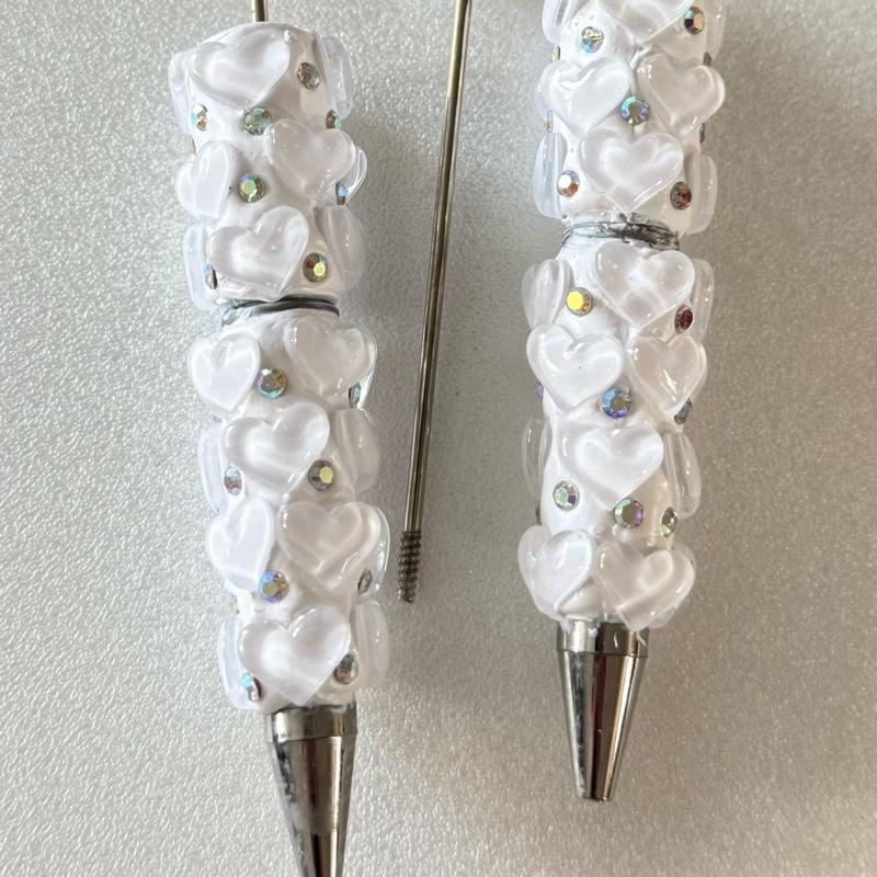 White heart pen