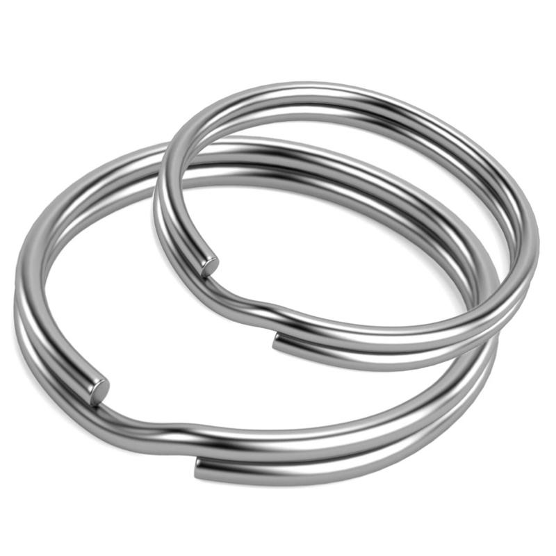 silver sthin plit ring