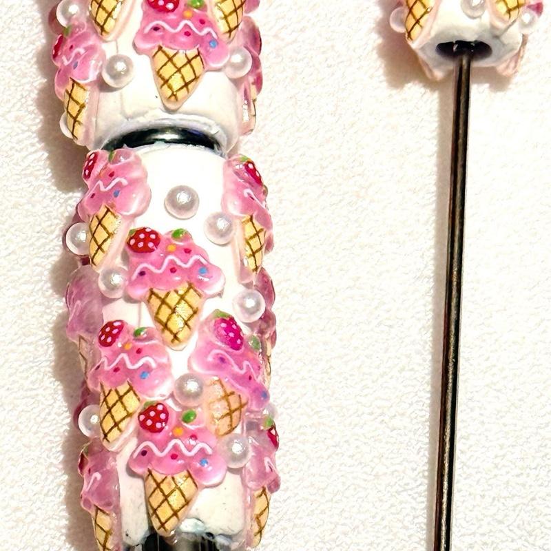 strawberry ice cream pink
