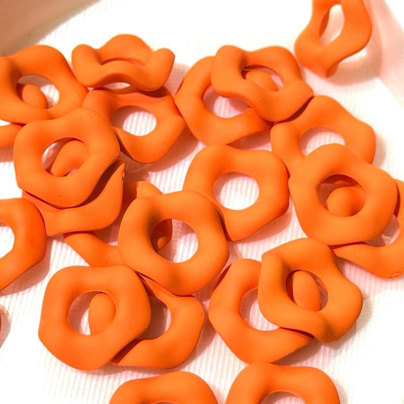 wavy neon orange
