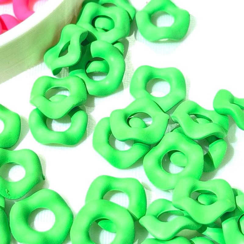 wavy neon yellow